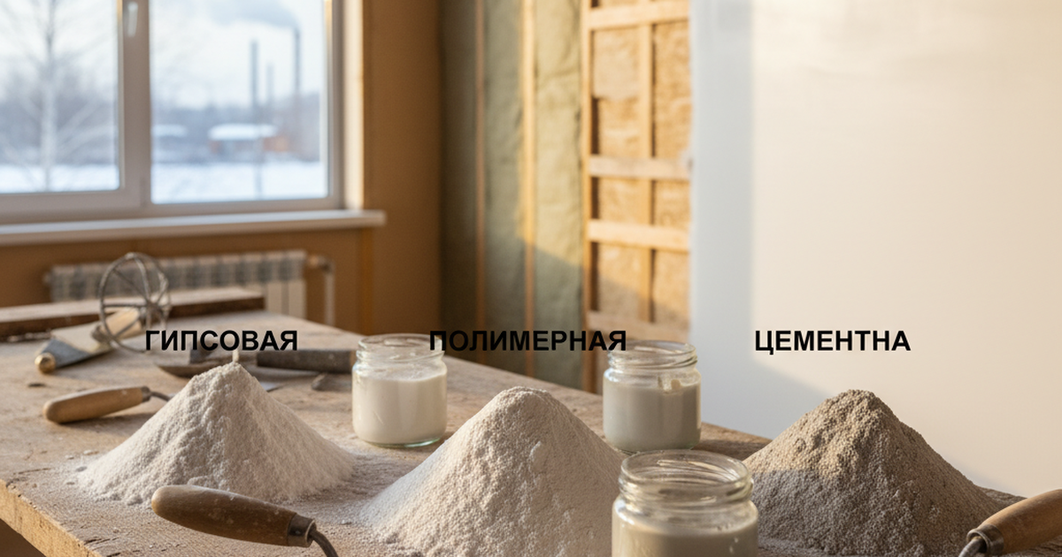 Как выбрать шпаклёвку для стен: гипсовая, полимерная или цементная